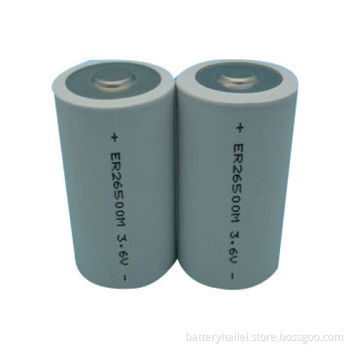 Li-SOCl2 Type C Battery ER26500M with 3.6V Nominal Voltage and 6,500mAh Nominal Capacity